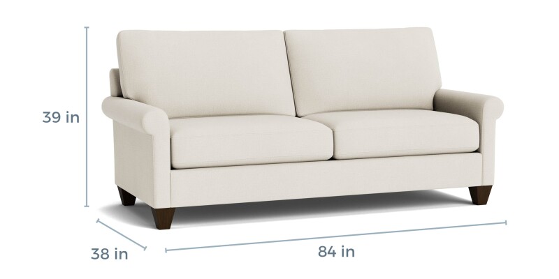 True Custom™ True Custom® Roll Arm Sofa C10062SF26