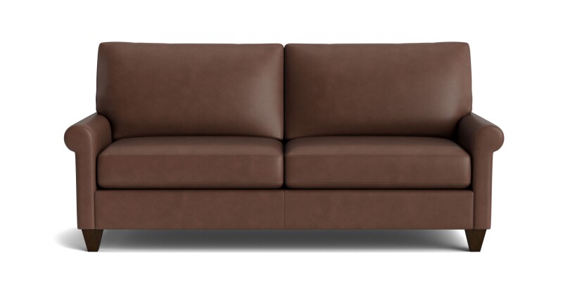 True Custom™ True Custom® Leather Roll Arm Sofa C10062SFL53