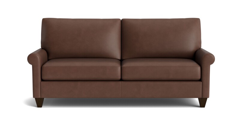 True Custom™ True Custom® Leather Roll Arm Sofa C10062SFL59