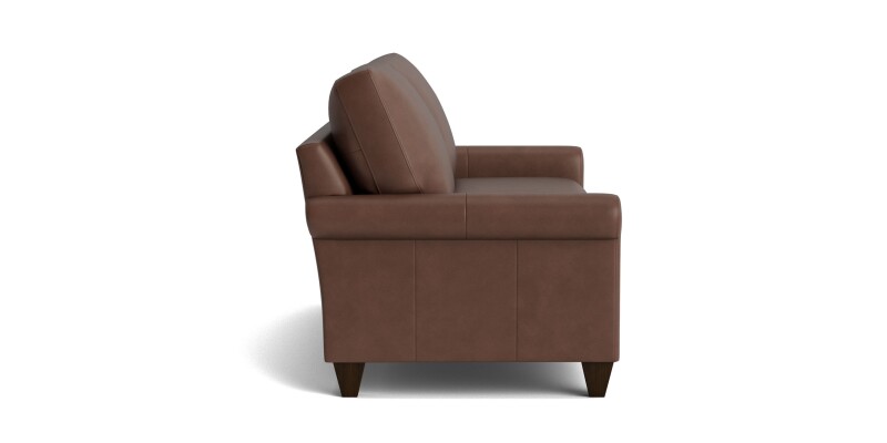 True Custom™ True Custom® Leather Roll Arm Sofa C1006QSFL53