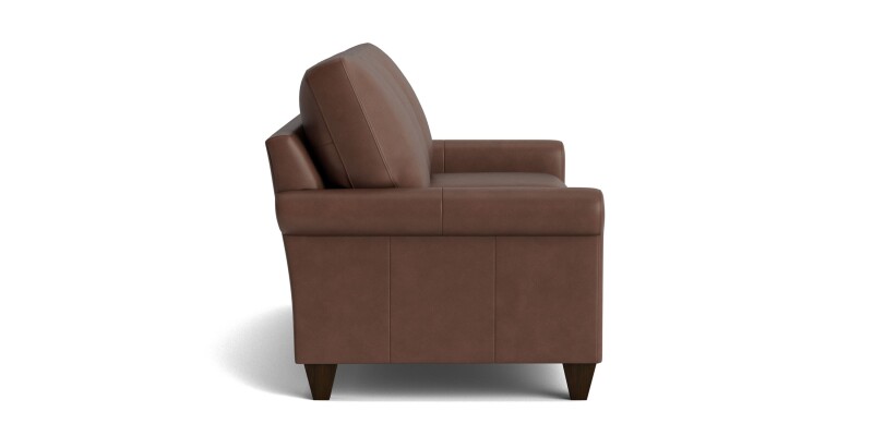 True Custom™ True Custom® Leather Roll Arm Sofa C1007QSFL53