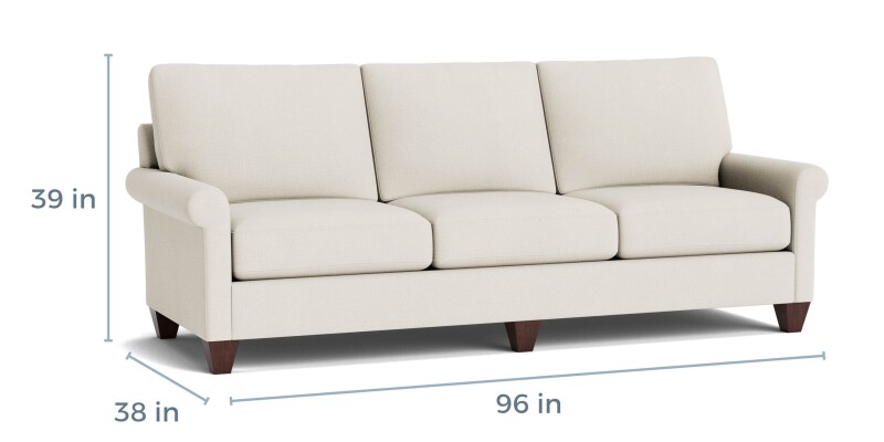 True Custom™ True Custom® Roll Arm Sofa C10092SF22