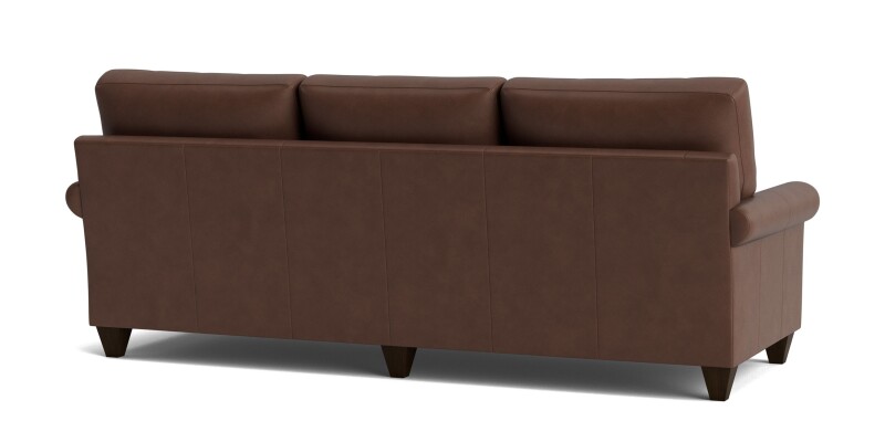 True Custom™ True Custom® Leather Roll Arm Sofa C10092SFL58