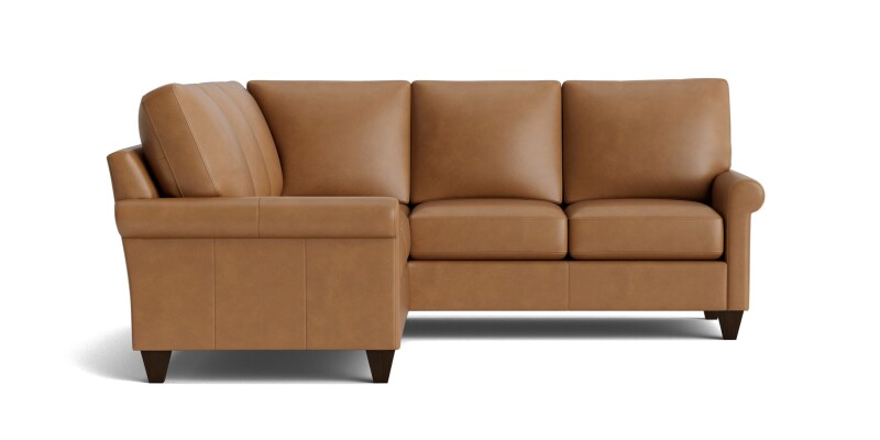 True Custom™ True Custom® Leather Roll Arm L-Shaped Sectional C100L4161SFLKIT54