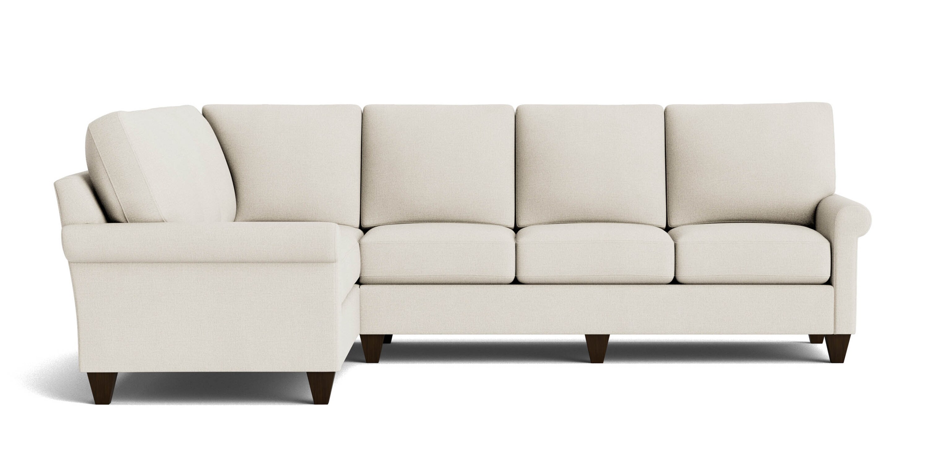 True Custom™ True Custom® Roll Arm L-Shaped Sectional C100L6661SFKIT22