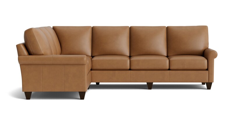 True Custom™ True Custom® Leather Roll Arm L-Shaped Sectional C100L6661SFLKIT54
