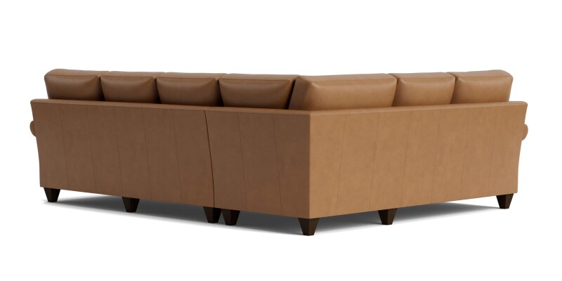 True Custom™ True Custom® Leather Roll Arm L-Shaped Sectional C100L6661SFLKIT59