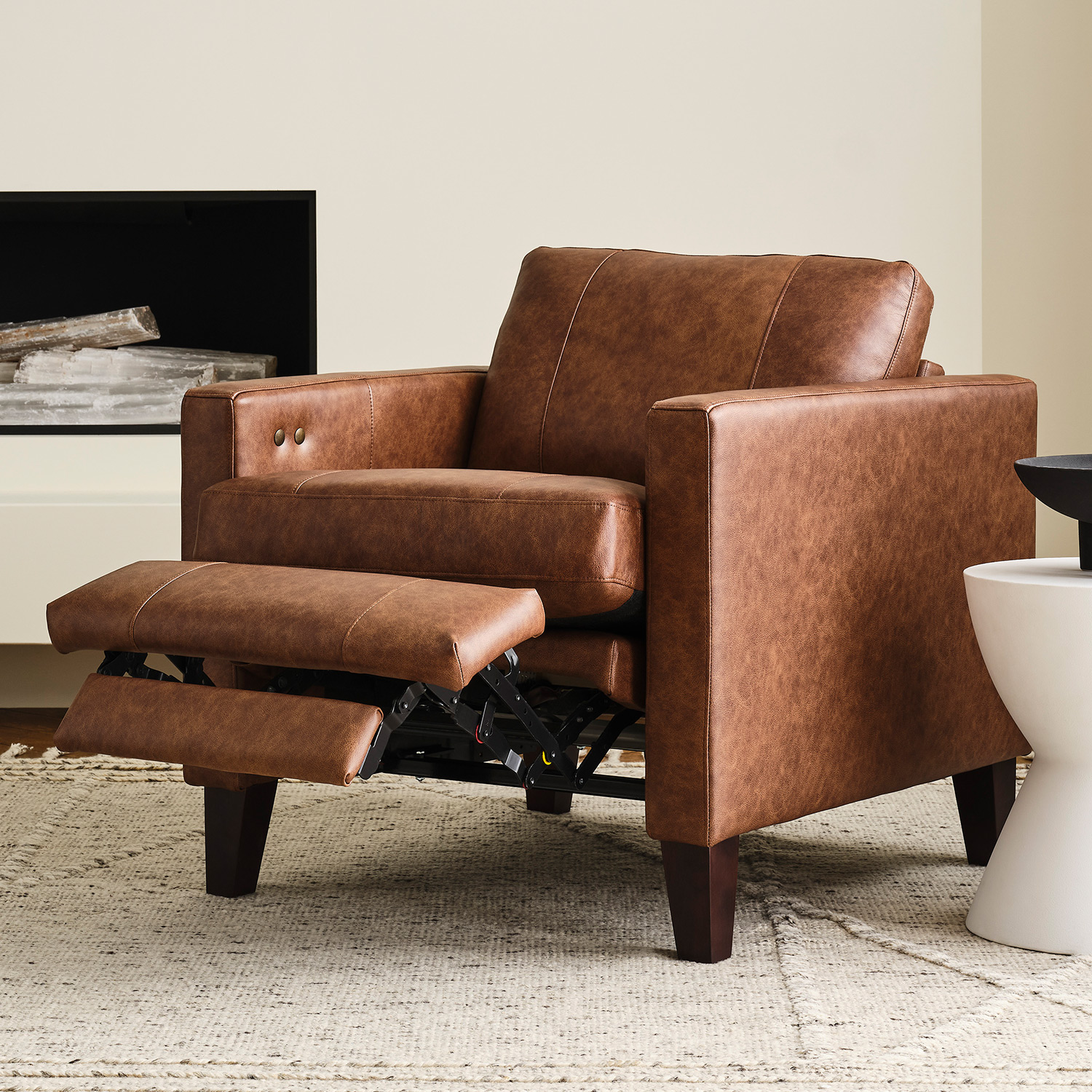 Traftly - Modern Styled Incliner Chair - Dark Walnut - C100RI4DW C100RI4DW