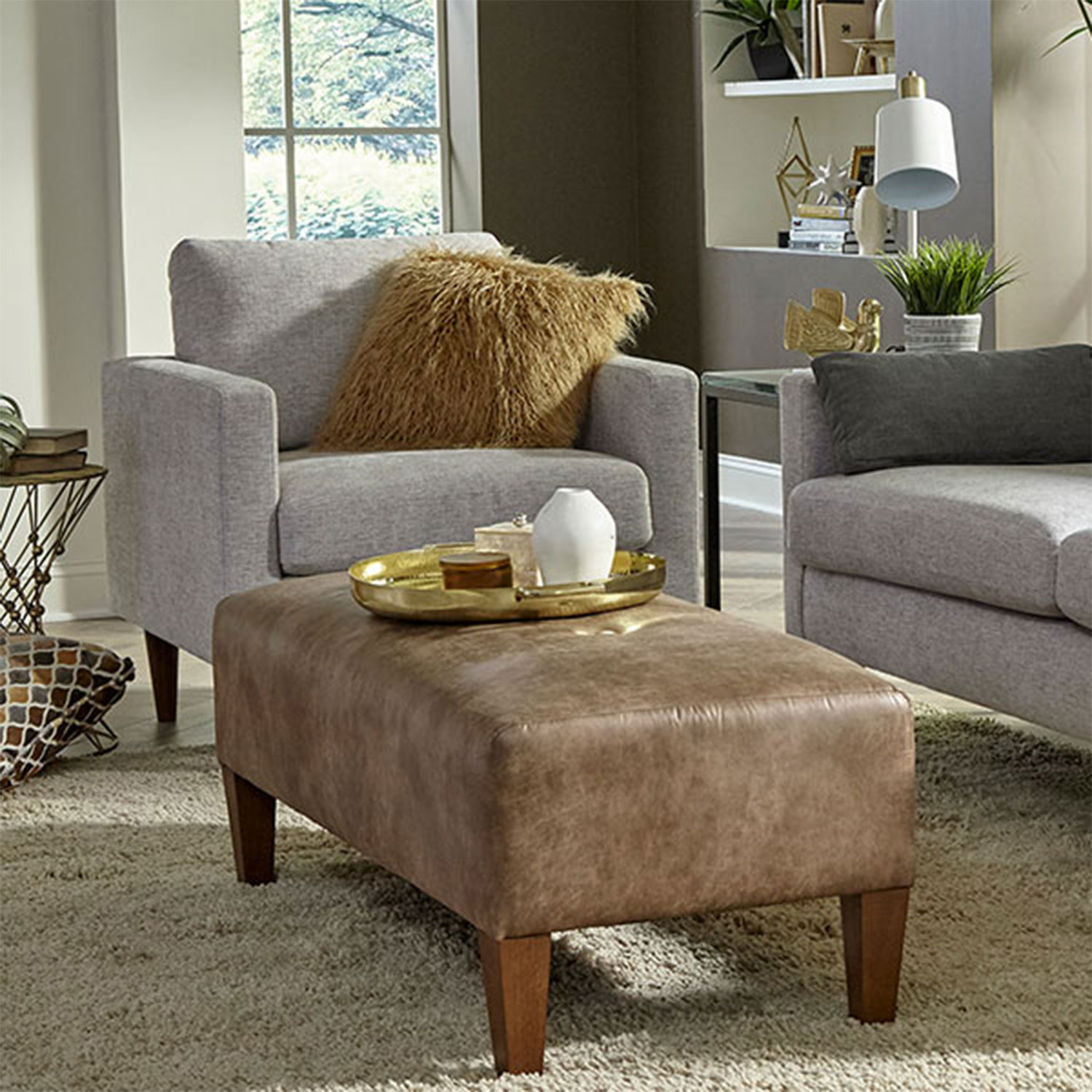 Trafton - Modern, Club Chair - Dark Walnut - C10DW C10DW