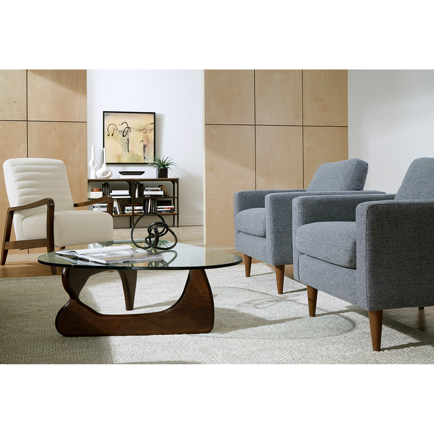 Trafton - Modern, Club Chair - Dark Walnut - C10DW C10DW