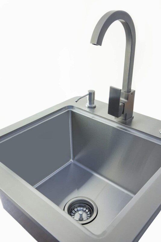 21" Sink with Faucet, Drain, Soap Dispenser C1SINKF21