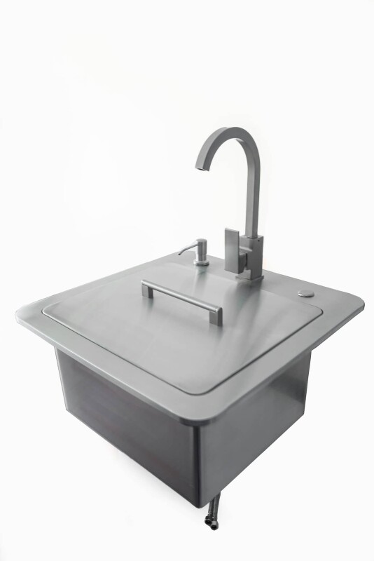 21" Sink with Faucet, Drain, Soap Dispenser C1SINKF21