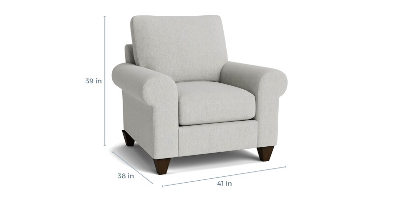 True Custom™ True Custom® Large Roll Arm Accent Chair C20012SF22