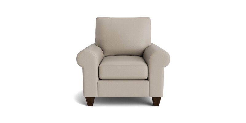 True Custom™ True Custom® Leather Large Roll Arm Accent Chair C20012SFL58