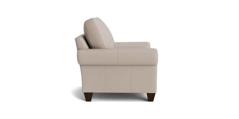 True Custom™ True Custom® Leather Large Roll Arm Accent Chair C20012SFL58