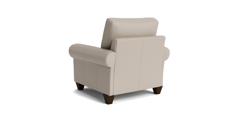 True Custom™ True Custom® Leather Large Roll Arm Accent Chair C20012SFL58