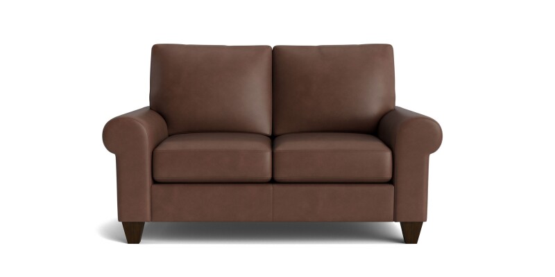 True Custom™ True Custom® Leather Large Roll Arm Loveseat C20022SFL54
