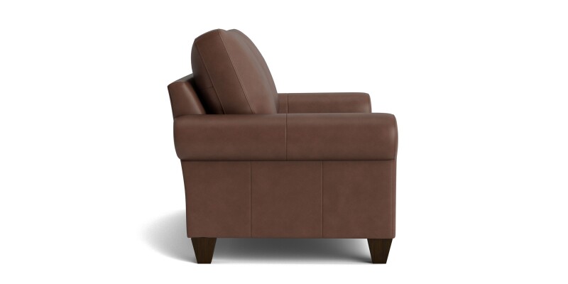 True Custom™ True Custom® Leather Large Roll Arm Loveseat C20022SFL55
