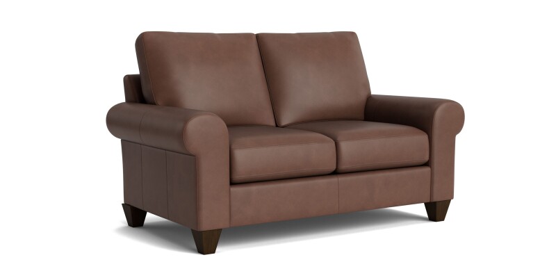 True Custom™ True Custom® Leather Large Roll Arm Loveseat C20022SFL61
