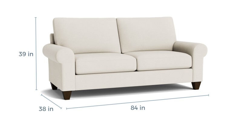 True Custom™ True Custom® Large Roll Arm Studio Sofa C20052SF32