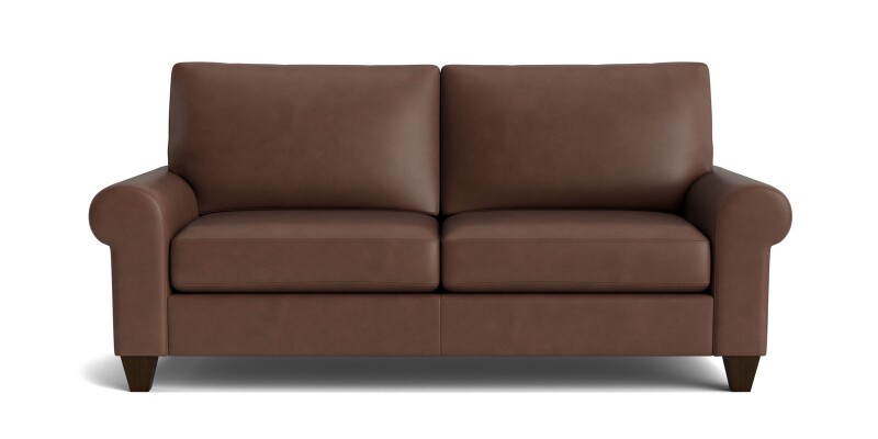 True Custom™ True Custom® Leather Large Roll Arm Studio Sofa C2005BSFL54