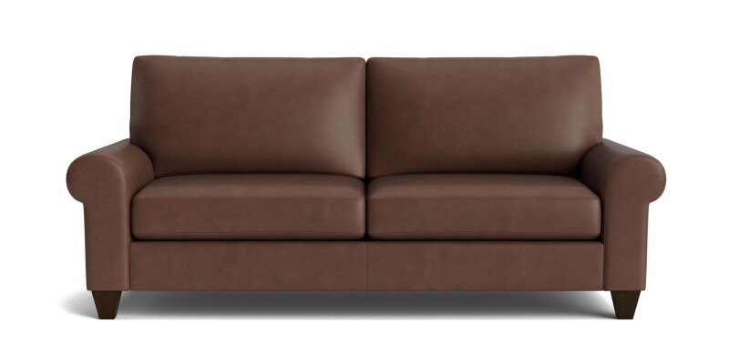 True Custom™ True Custom® Leather Large Roll Arm Sofa C20062SFL61