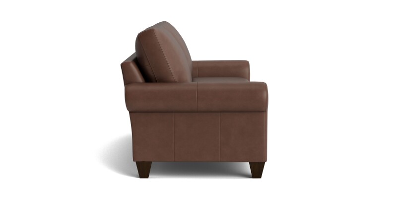 True Custom™ True Custom® Leather Large Roll Arm Sofa C2006QSFL59