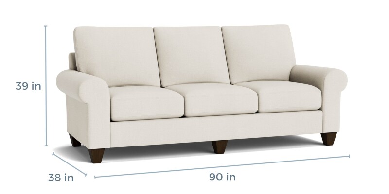 True Custom™ True Custom® Large Roll Arm Sofa C2007QSF34