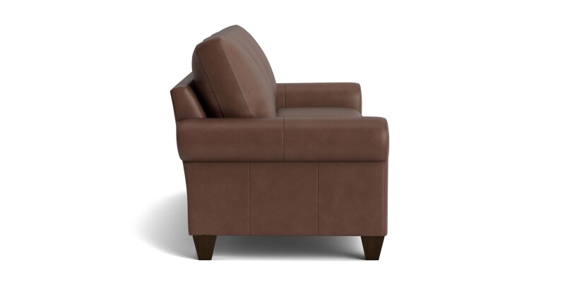 True Custom™ True Custom® Leather Large Roll Arm Sofa C20082SFL60
