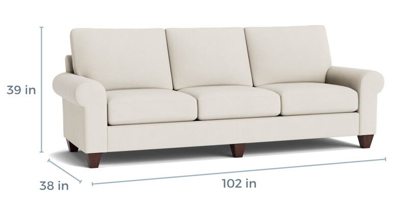 True Custom™ True Custom® Large Roll Arm Sofa C20092SF31