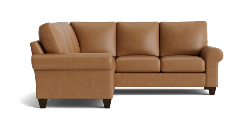 True Custom™ True Custom® Leather Large Roll Arm L-Shaped Sectional C200L4161SFLKIT59