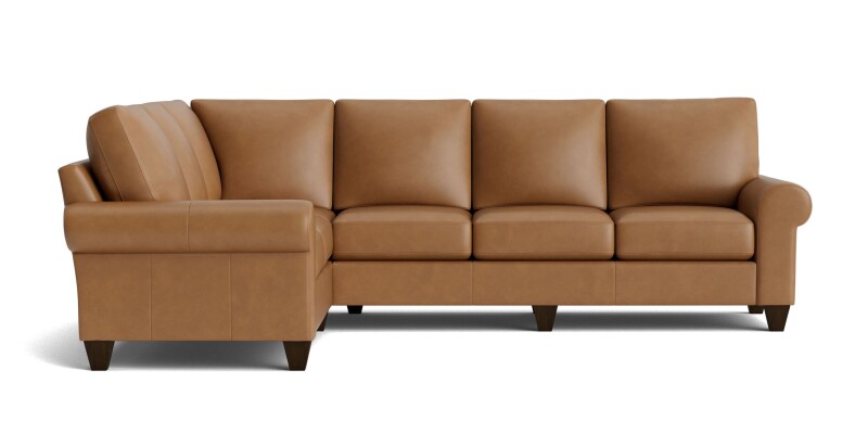True Custom™ True Custom® Leather Large Roll Arm L-Shaped Sectional C200L6661SFLKIT56