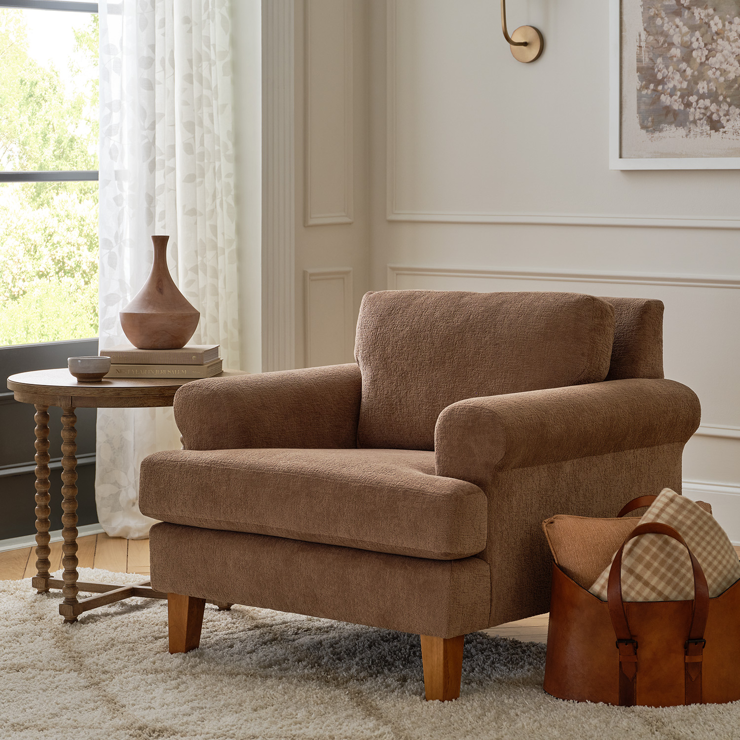 Lumira - Transitionally-styled Club Chair - Dark Walnut - C21DW C21DW