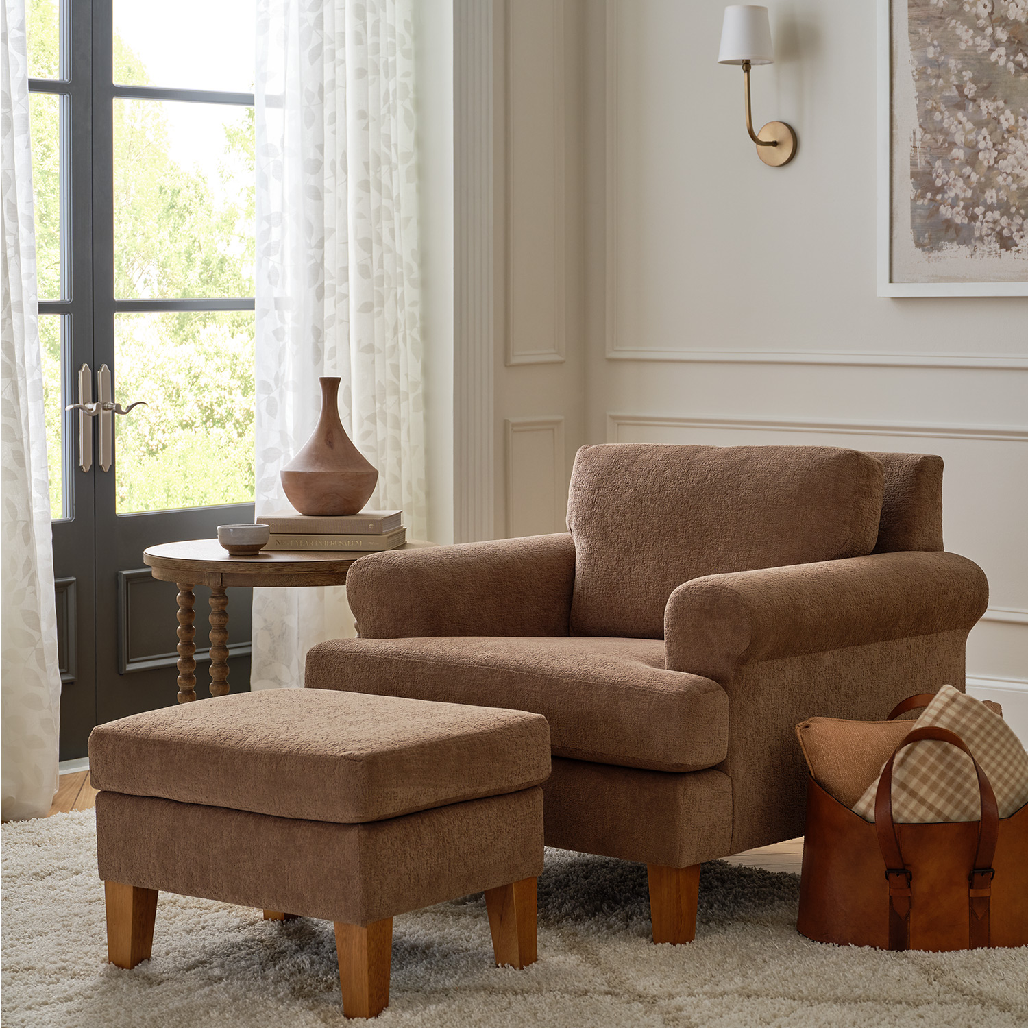 Lumira - Transitionally-styled Club Chair - Dark Walnut - C21DW C21DW