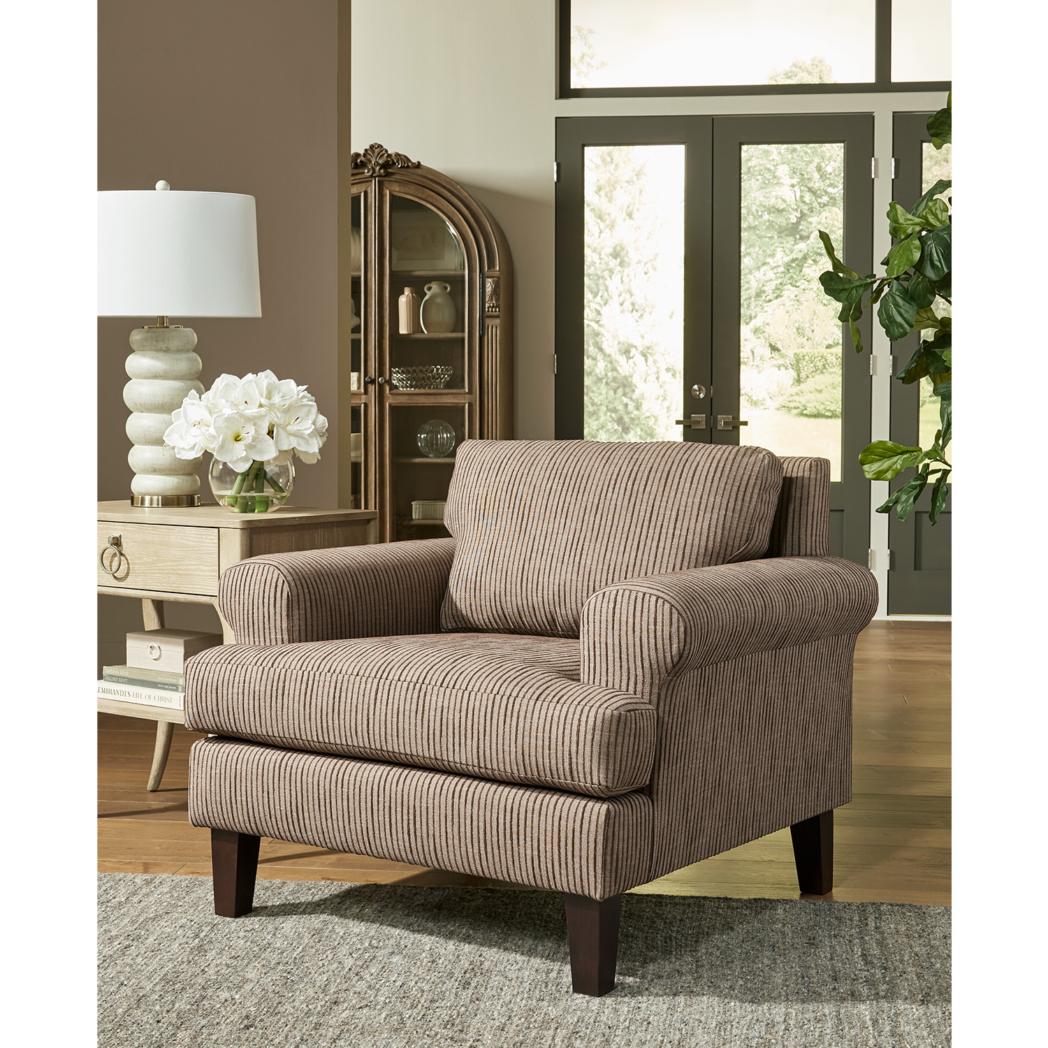 Lumira - Transitionally-styled Club Chair - Dark Walnut - C21DW C21DW