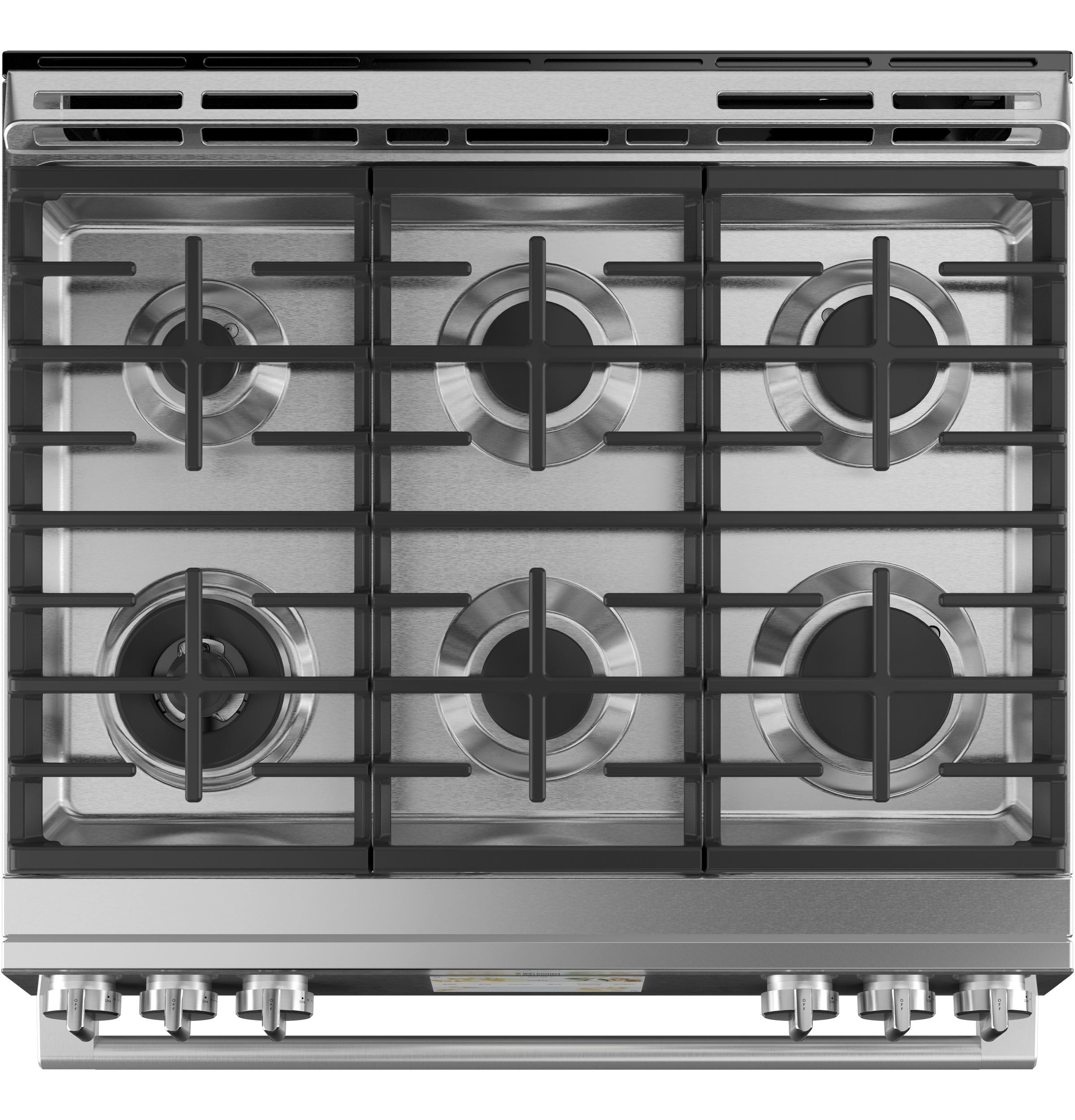 Café 30" Smart Slide-in, Front-control, Dual-fuel Range In Platinum Glass C2S900M2NS5