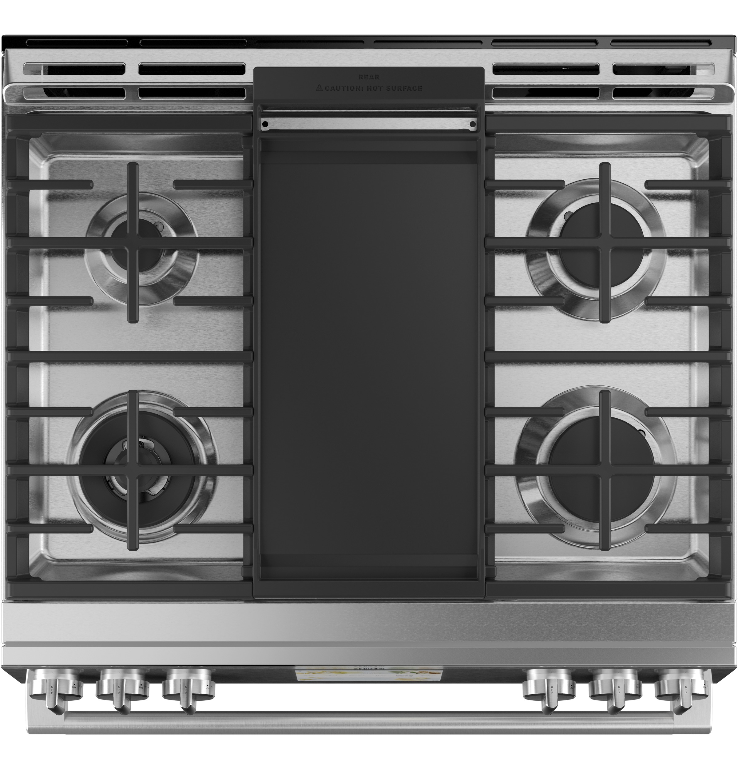 Café 30" Smart Slide-in, Front-control, Dual-fuel Range In Platinum Glass C2S900M2NS5