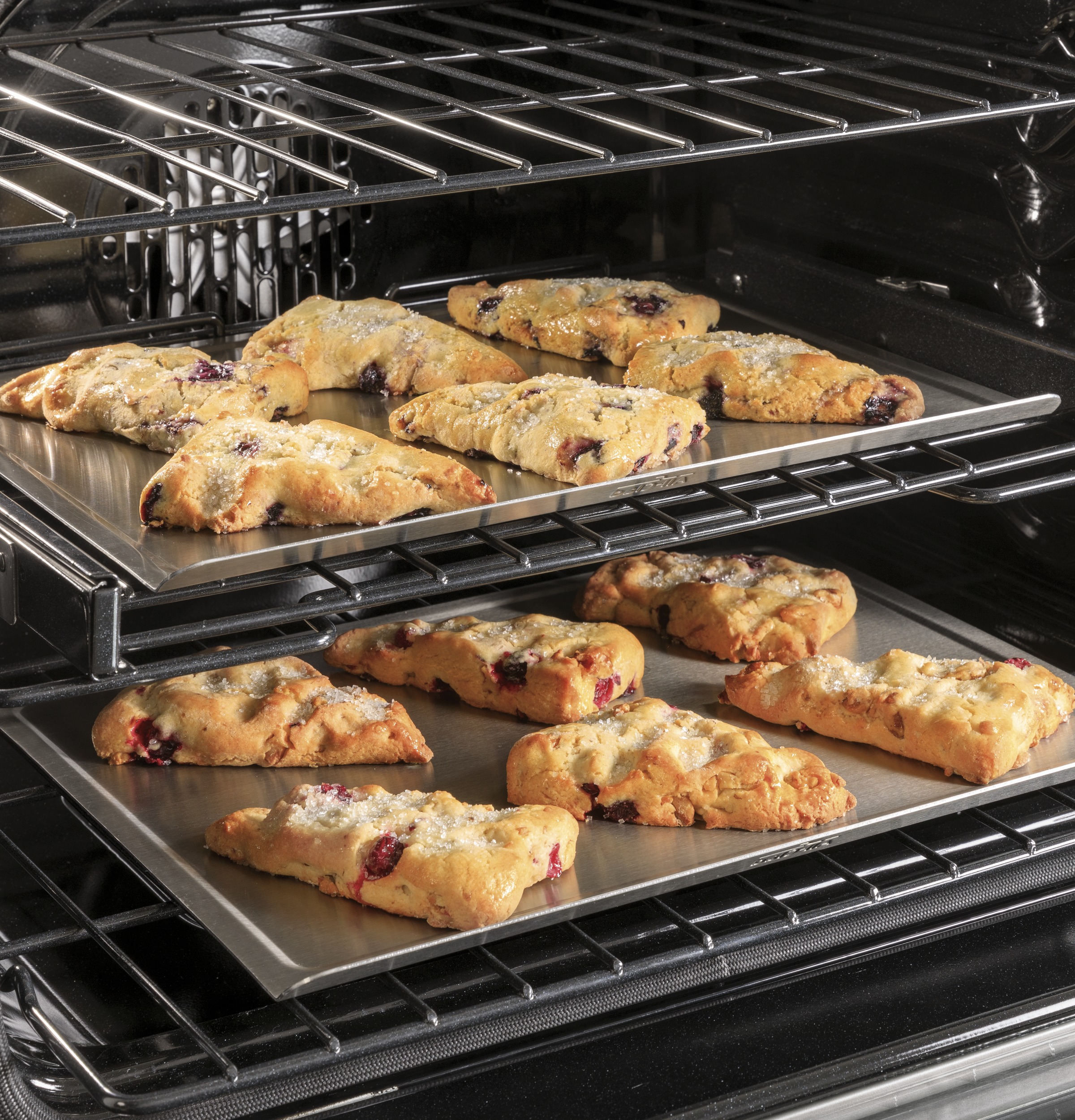 Café 30" Smart Slide-in, Front-control, Dual-fuel Range In Platinum Glass C2S900M2NS5