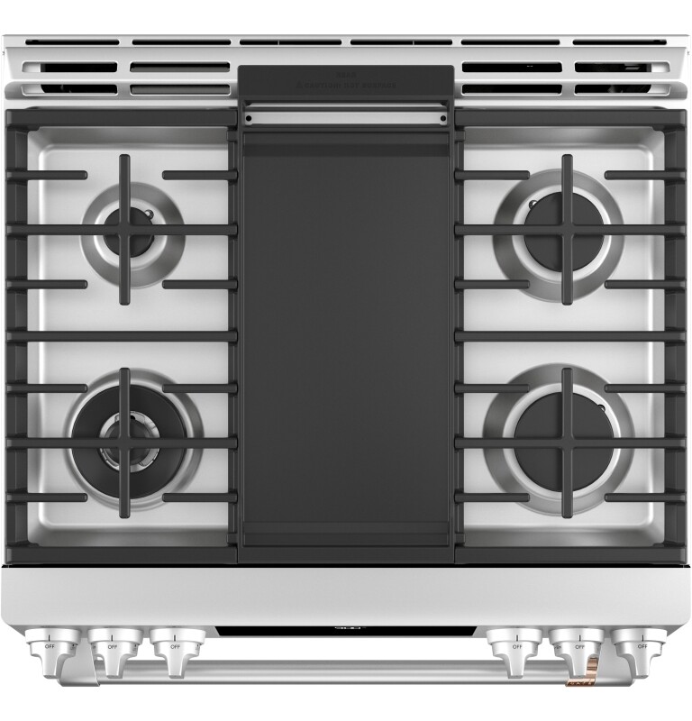 CAFÉ™ 30" Smart Slide-In, Front-Control, Dual-Fuel Range with Warming Drawer view 23