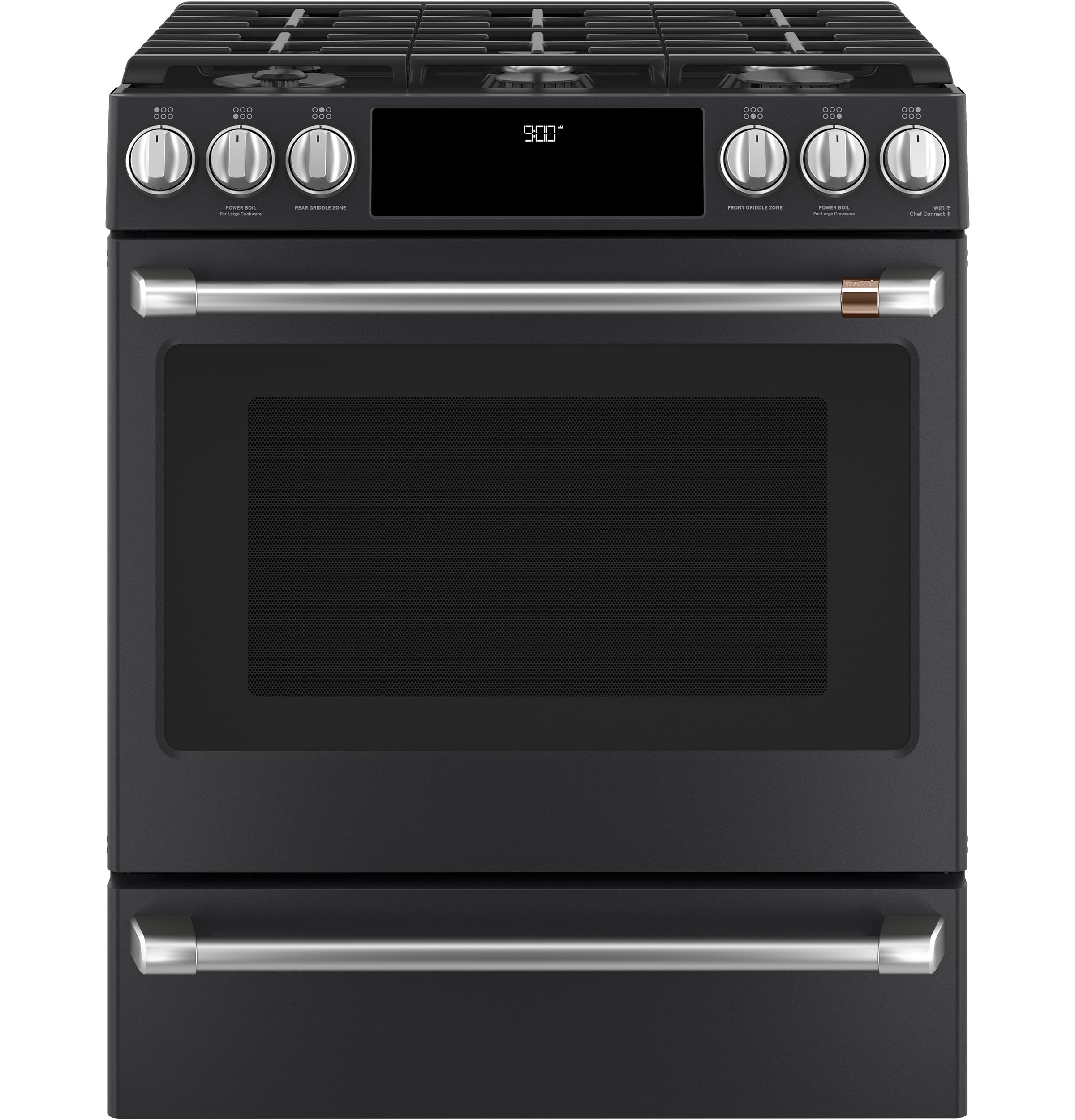 Café 30" Smart Slide-in, Front-control, Dual-fuel Range With Warming Drawer C2S900P3MD1