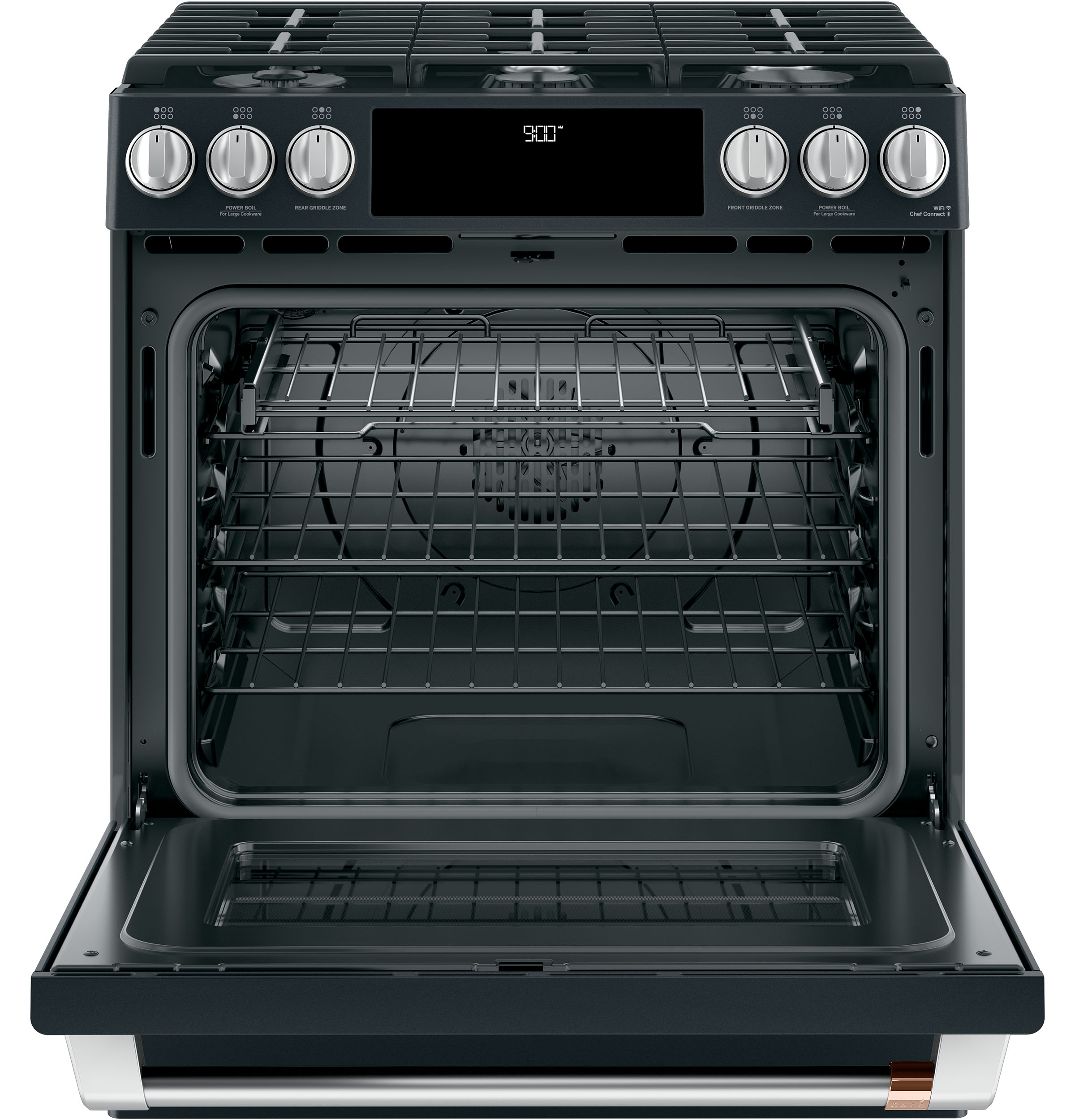 Café 30" Smart Slide-in, Front-control, Dual-fuel Range With Warming Drawer C2S900P3MD1