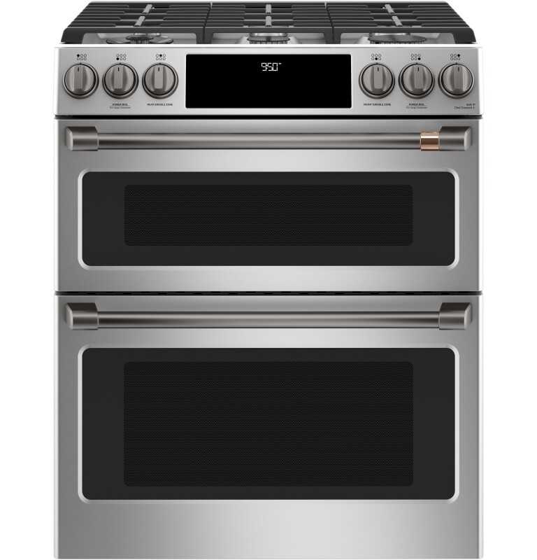 CAFÉ™ 30" Smart Slide-In, Front-Control, Dual-Fuel, Double-Oven Range with Convection view 5