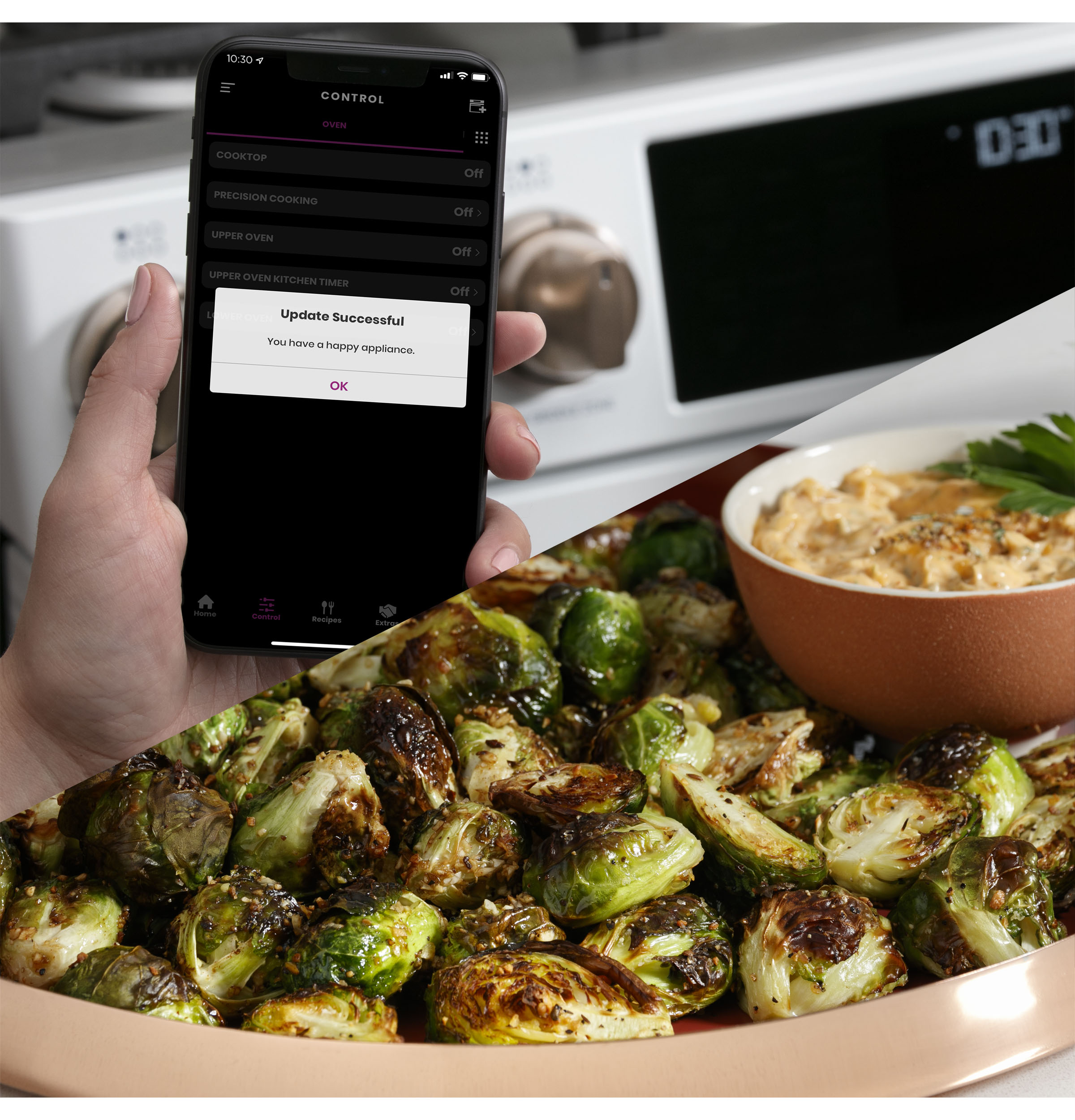 CAFÉ™ 30" Smart Slide-In, Front-Control, Dual-Fuel, Double-Oven Range with Convection view 13