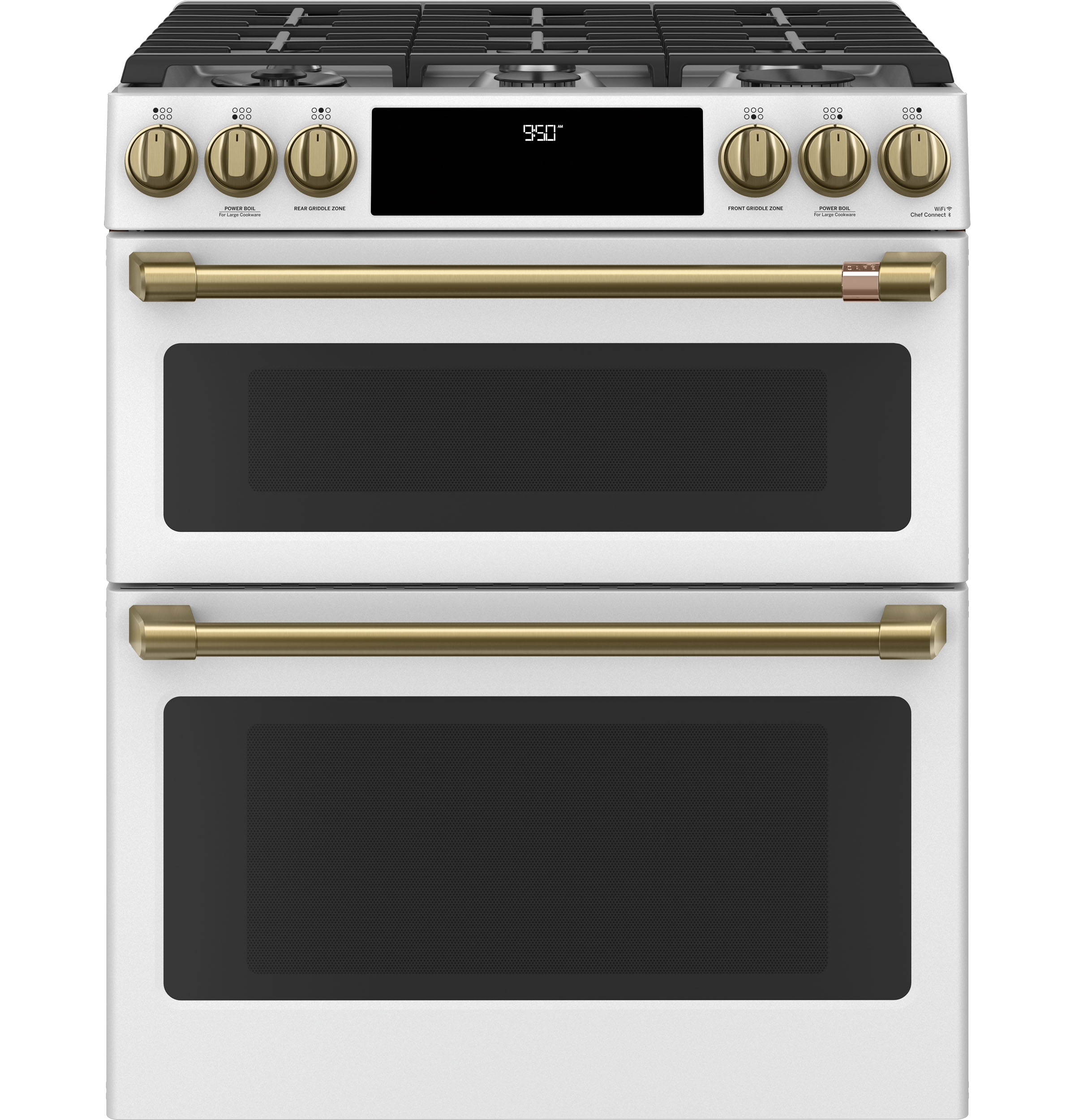 CAFÉ™ 30" Smart Slide-In, Front-Control, Dual-Fuel, Double-Oven Range with Convection view 3