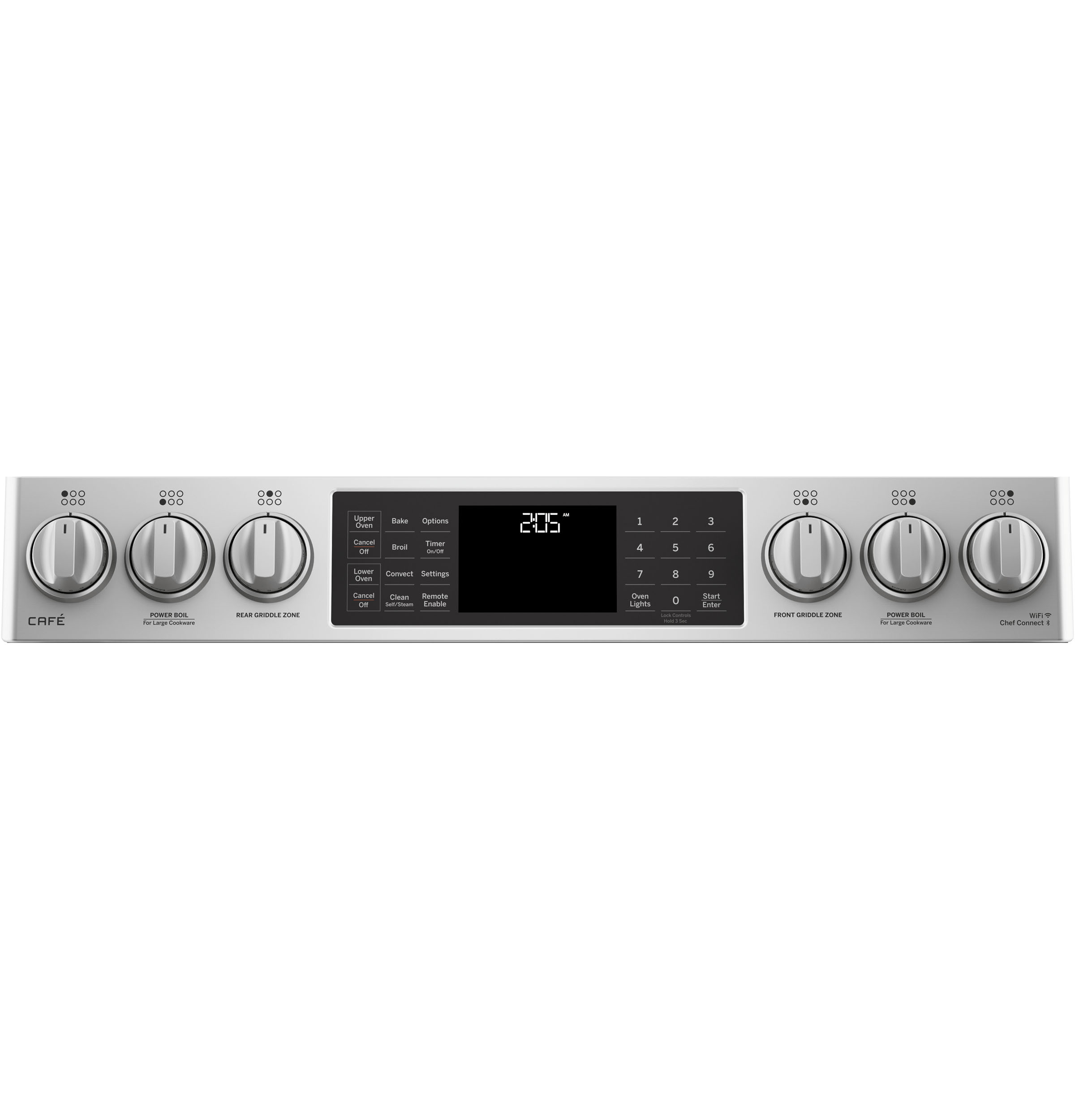Café Series 30" Slide-in Front Control Dual-fuel Double Oven With Convection Range C2S995SELSS