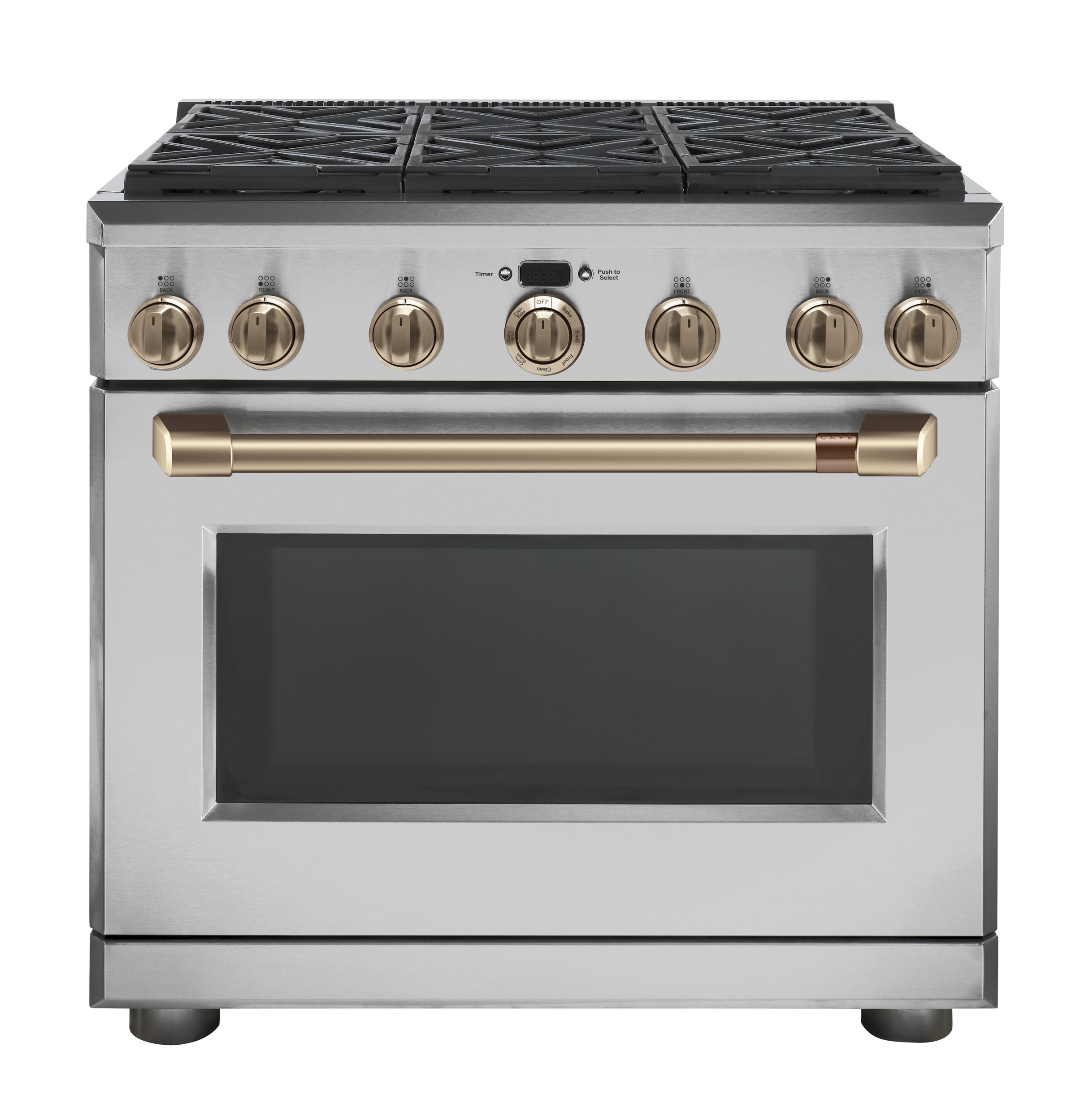 Café 36" Dual-fuel Commercial-style Range With 6 Burners (natural Gas) C2Y366P2MS1