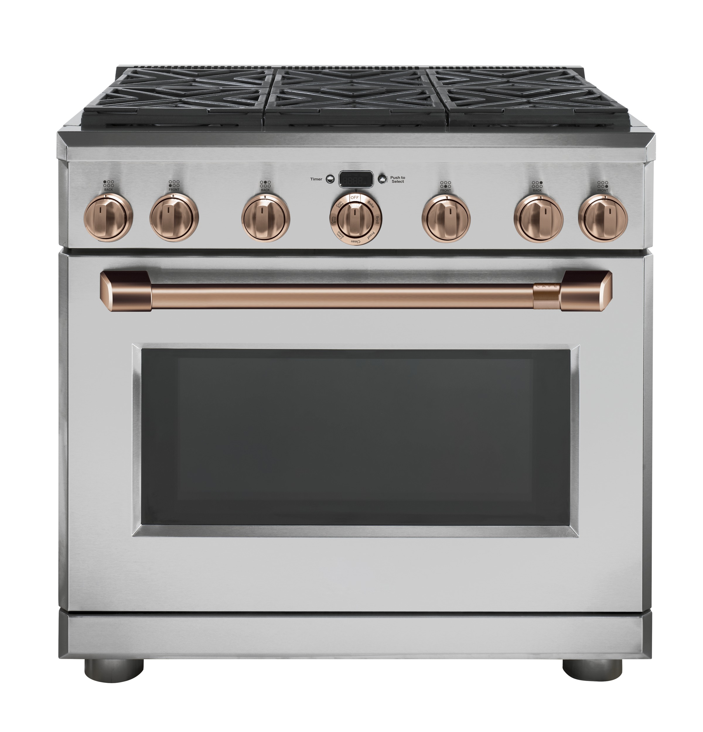 Café 36" Dual-fuel Commercial-style Range With 6 Burners (natural Gas) C2Y366P2MS1