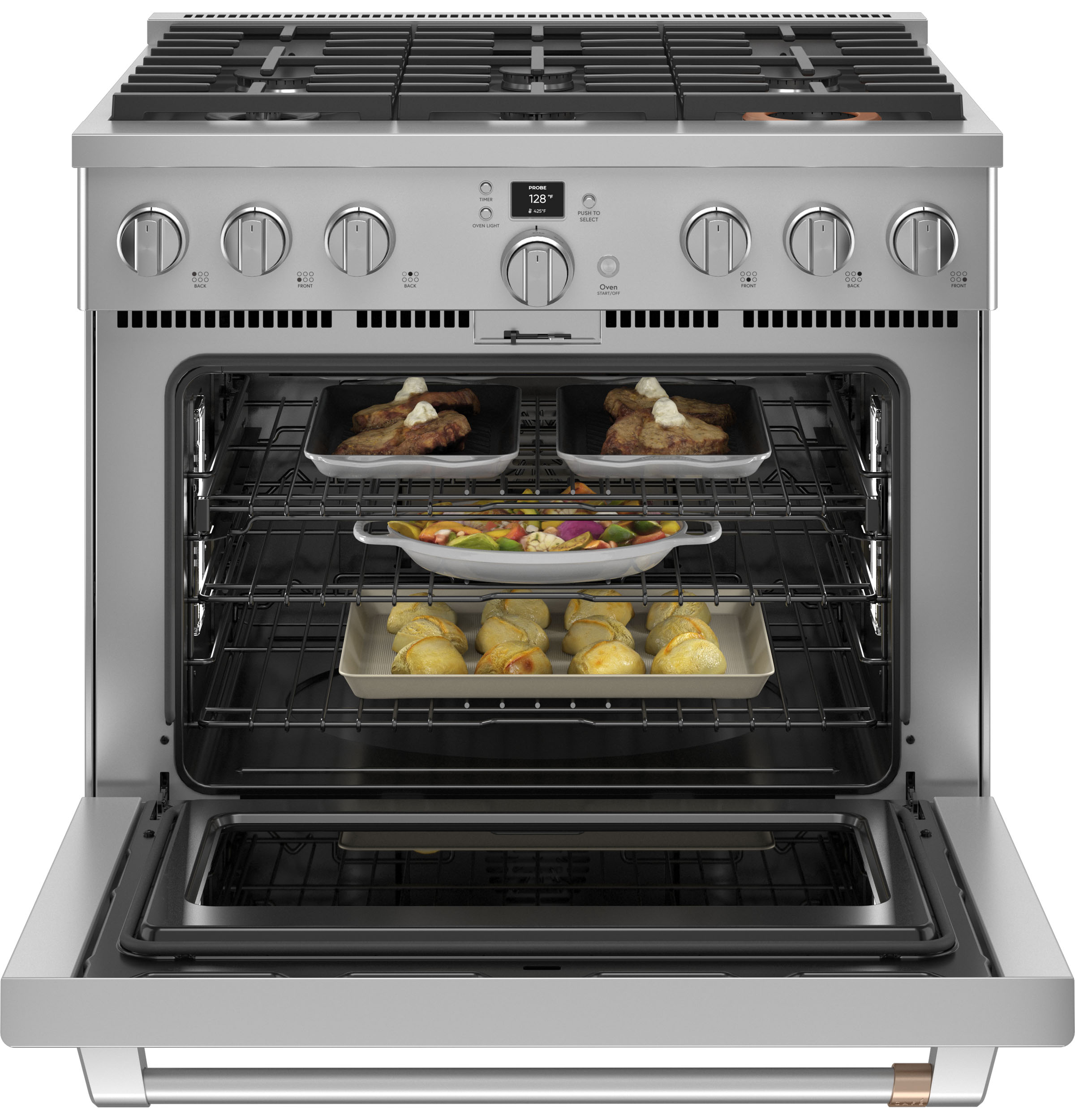 CAFÉ™ 36" Smart Dual-Fuel Commercial-Style Range with 6 Burners (Natural Gas) view 22