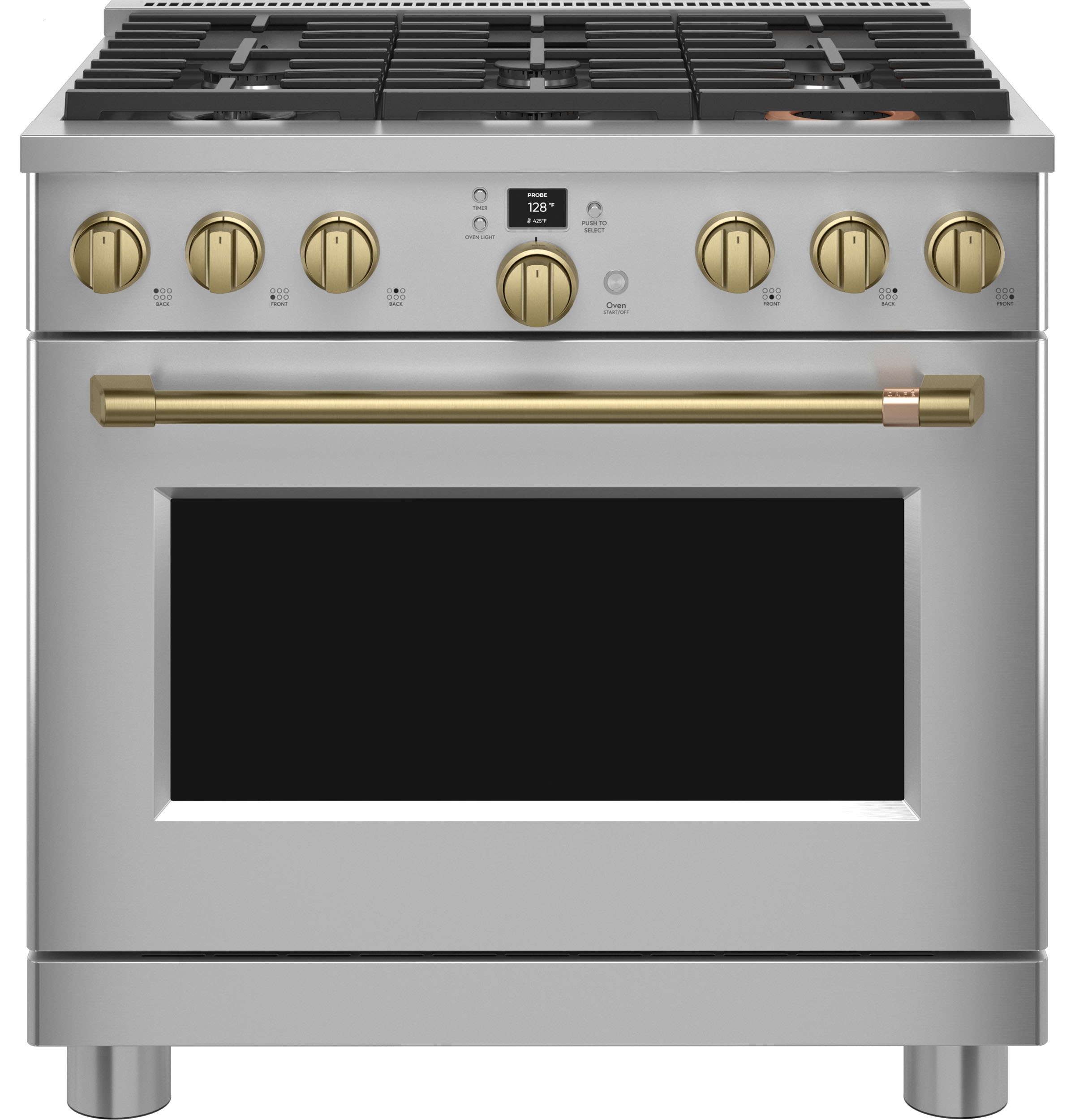 CAFÉ™ 36" Smart Dual-Fuel Commercial-Style Range with 6 Burners (Natural Gas) view 3
