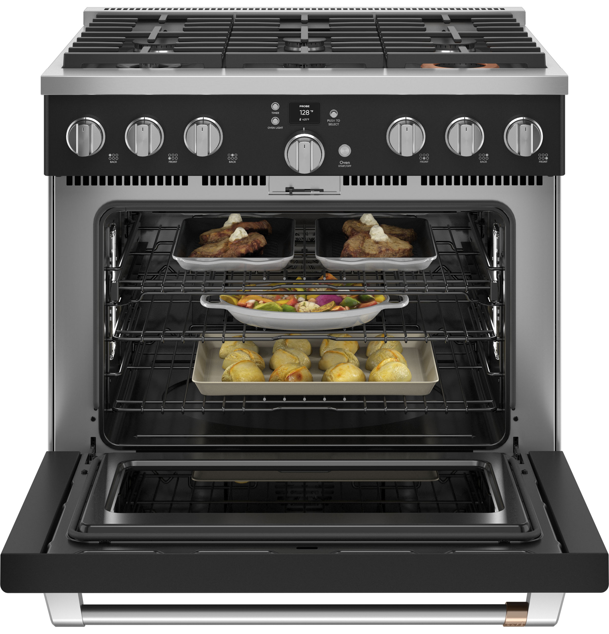 CAFÉ™ 36" Smart Dual-Fuel Commercial-Style Range with 6 Burners (Natural Gas) view 22
